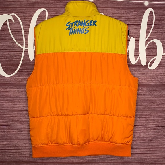 Stranger Things 80's Retro Puffer Vest Size L - Picture 3 of 9